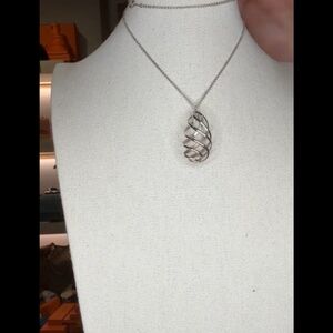 Tiffany & Co. Paloma Picasso Venezia Luce large sterling silver spiral necklace